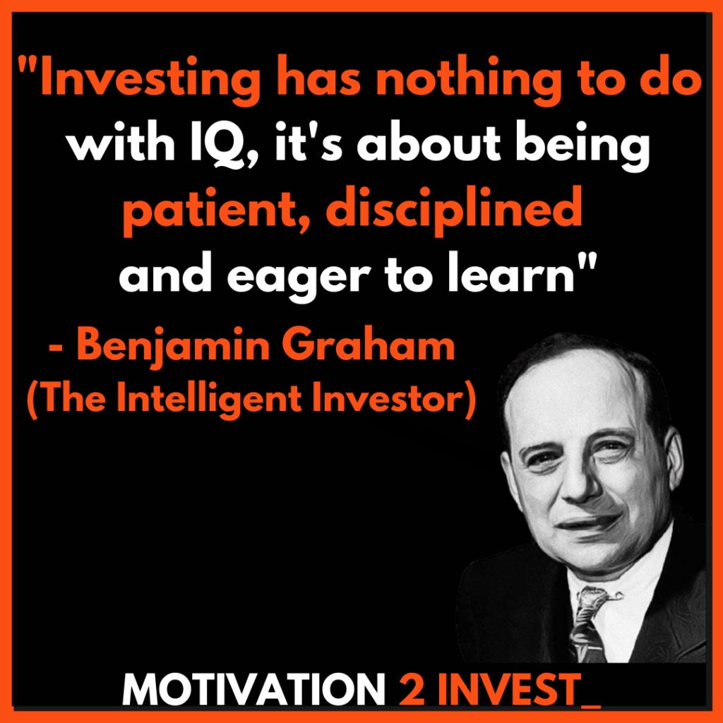 Benjamin Graham Quotes The Intelligent Investor You can use this image if credit with clickable link (do follow) www.Motivation2invest.com/benjamin-graham-quotes