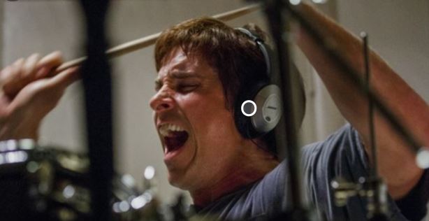 Christian Bale playing Michael Burry in the Big Short Metal Drums