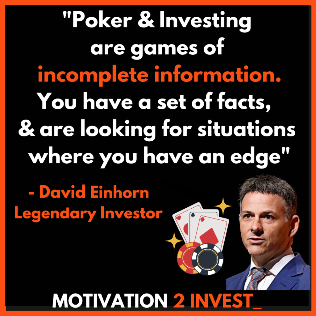 David Einhorn Investor quotes (7). Credit: www.Motivation2invest.com/David-Einhorn-Quotes