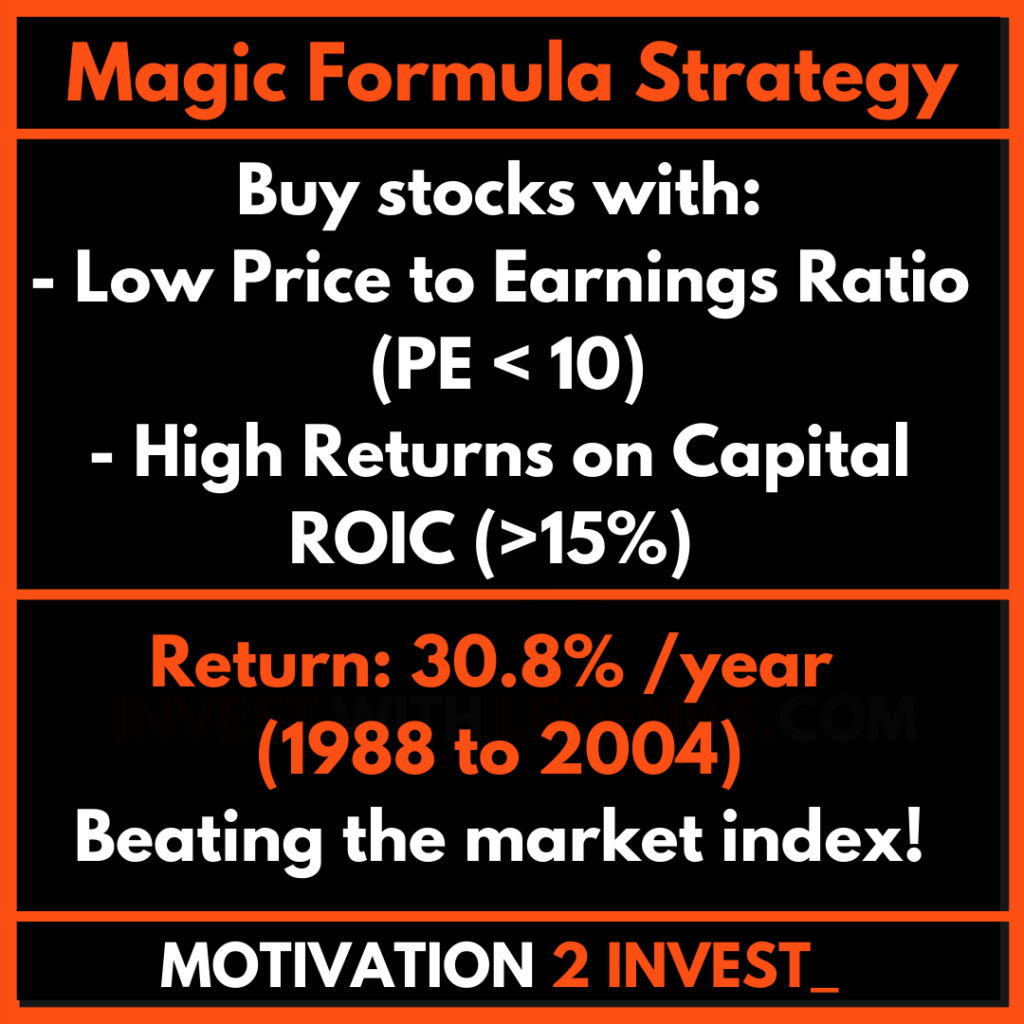 Joel Greenblatt Magic Formula for Investing. Credit: www.Motivation2invest.com/Joel-Greenblatt-Quotes