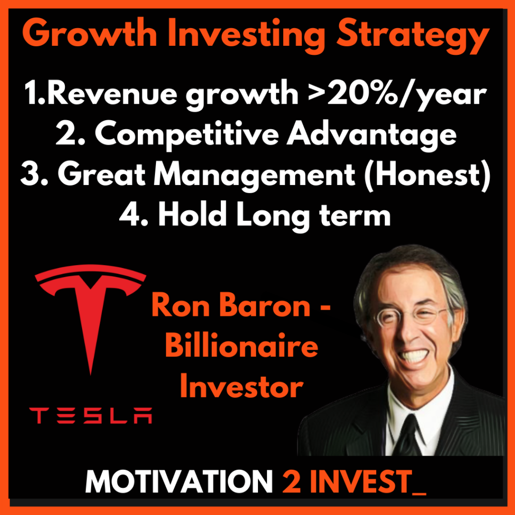 Ron Baron Growth Stock Investing Strategy & Quotes Credit: www.Motivation2invest.com/Ron-Baron-Strategy
